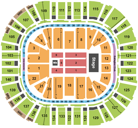 Delta Center Adam Sandler Seating Chart